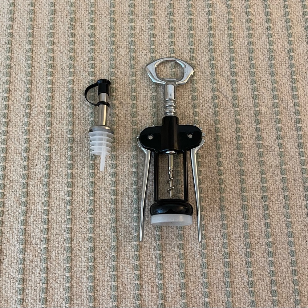 Wine Bottle Opener & Bottle Pourer - Set